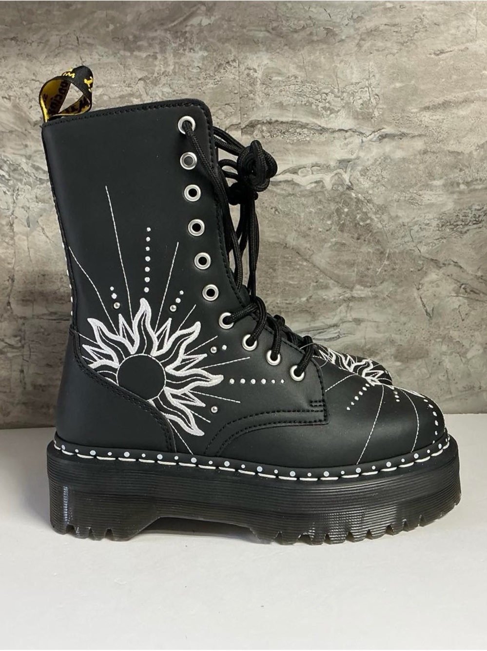 Dr. Martens 1460 SOLAR FLARE RECLAIMED LEATHER BOOTS - Picture 11 of 13
